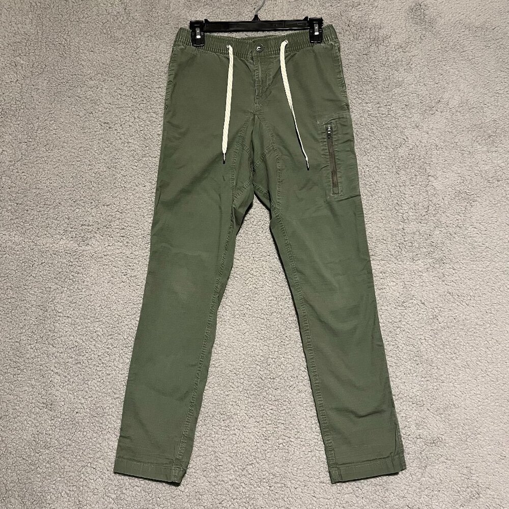 Vuori Pants Mens Small Green Olive Duraterrra Climber Ripstop Joggers